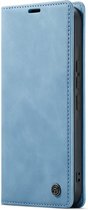 CaseMania Bookcase hoesje geschikt voor Samsung Galaxy A54 - Effen Lichtblauw - Kunstleer
