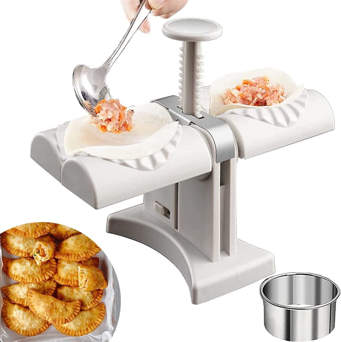 Dumpling Maker / Forms for dough bags and filled pasta, steekzakjesvormer Multifunctionele DIY Handmatige Dumpling Press Vormenset, Easy-tool voor Dumpling Make