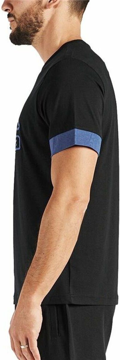 Men’s Short Sleeve T-Shirt Kappa Dlot Zwart