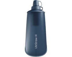 Lifestraw Peak Series 650ml Collapsible Waterfilterfles Blauw