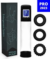 ONETOUCH PRO™ - Automatische Penispomp - Sex Toys voor Mannen - Elektrisch met Penisring - Met Cockring Set - Penis Vergroter XXL