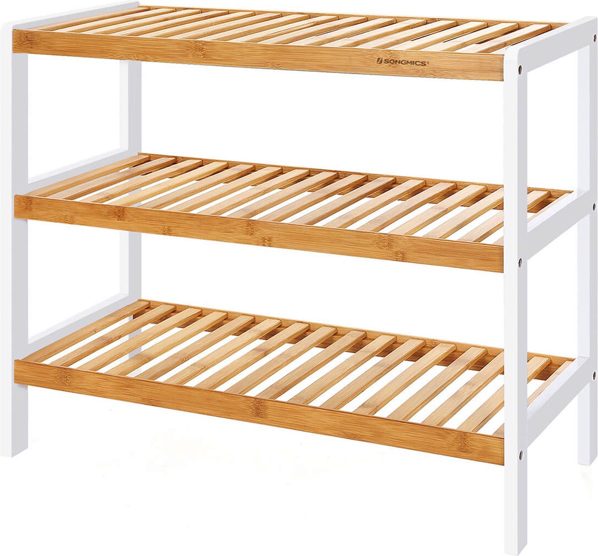 VidaXL Banco zapatero madera de ingeniería blanco 102x32x50 cm | Leroy Merlin