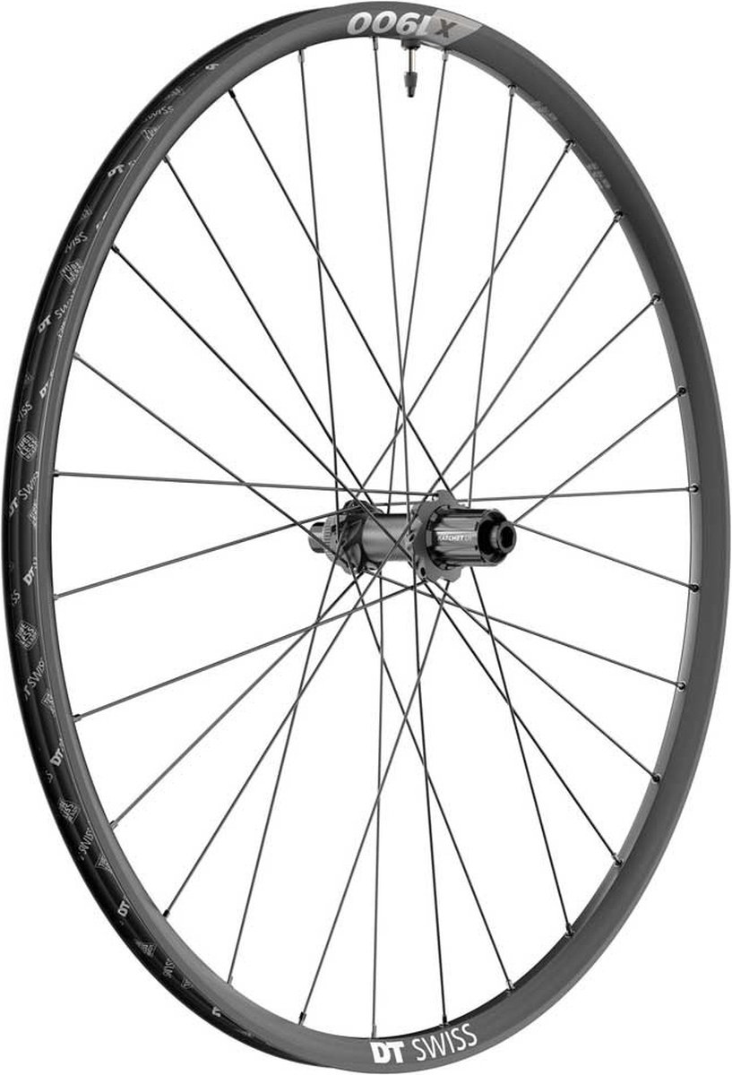 Dt Swiss X 1900 Spline 25 29´´ Cl Disc Tubeless Achterwiel Zwart 12 x 142 mm / Shimano/Sram HG
