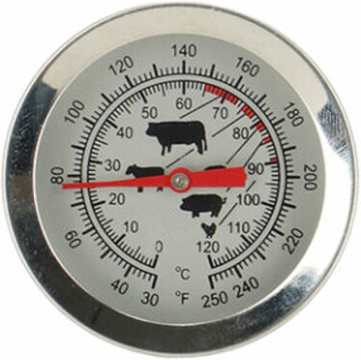 Esschert Design BBQ Vleesthermometer Zilver