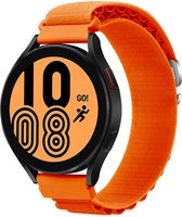 YONO Nylon Loop Strap 20mm - Bracelet de montre adapté pour Samsung Galaxy Watch 5 / Pro / 4 / 3 / Active 2 - Polar Ignite / Unite - Huawei - Oranje