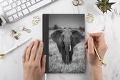 Notitieboek - Schrijfboek - Olifant - Dieren - Safari - Wildlife - Notitieboekje klein - A5 formaat - Schrijfblok