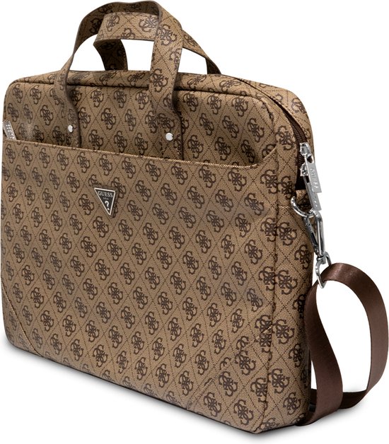 Zaino Guess Ecopelle Logo 4G CG MOBILE Guess 4G Uptown - Borsa Per Computer Portatile Da 15, Colore: Marrone Borsa Per Computer Portatile Con Tasca