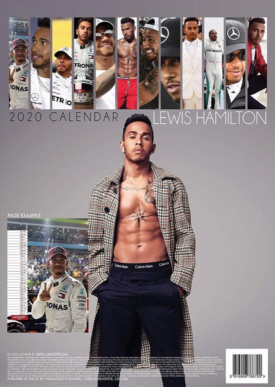 Lewis Hamilton Kalender 2020 A3 | bol.com