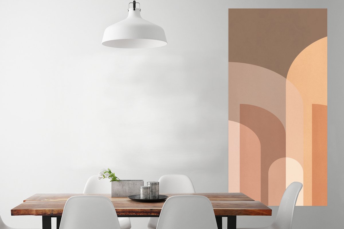Poster Abstract - Pastel - Kunst - 80x160 cm