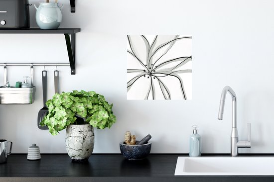 Stickers muraux - Film autocollant - Fleurs - Abstrait - Design - 30x30 cm - Film adhésif - Stickers muraux muraux Chambre d'enfant - Papier peint autocollant - Papier peint autocollant - Film autocollant