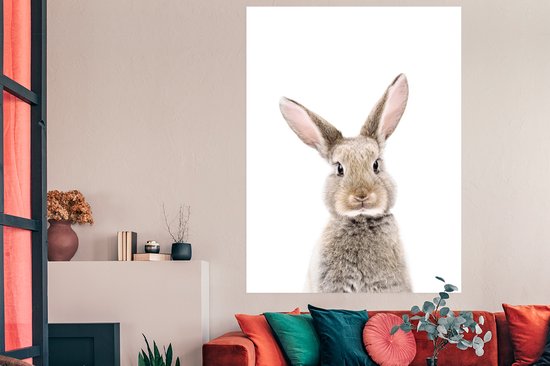 Poster Lapin - Animaux - Nature - Marron - 120x160 cm XXL