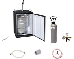 Complete set - Fust koelkast, kegerator, biertap, 1 lijn, 50 liter/h, professioneel - incl. Tapzuil Elegant en compensatorkraan