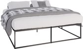 CLP Scala Metalen bed - Bedframe - zwart 200x180x46 cm