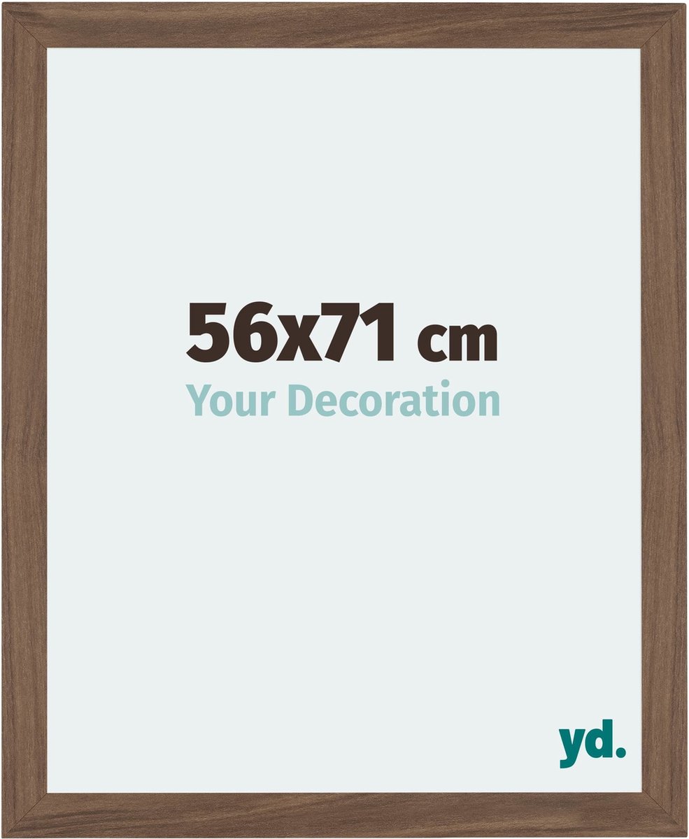 Your Decoration - Fotolijst 56x71 cm - MDF - Walnoot Donker - Mura