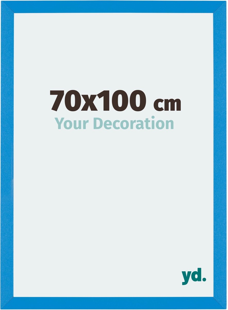 yd. Your Decoration - Fotolijst 70x100 cm - MDF - Helder Blauw - Mura