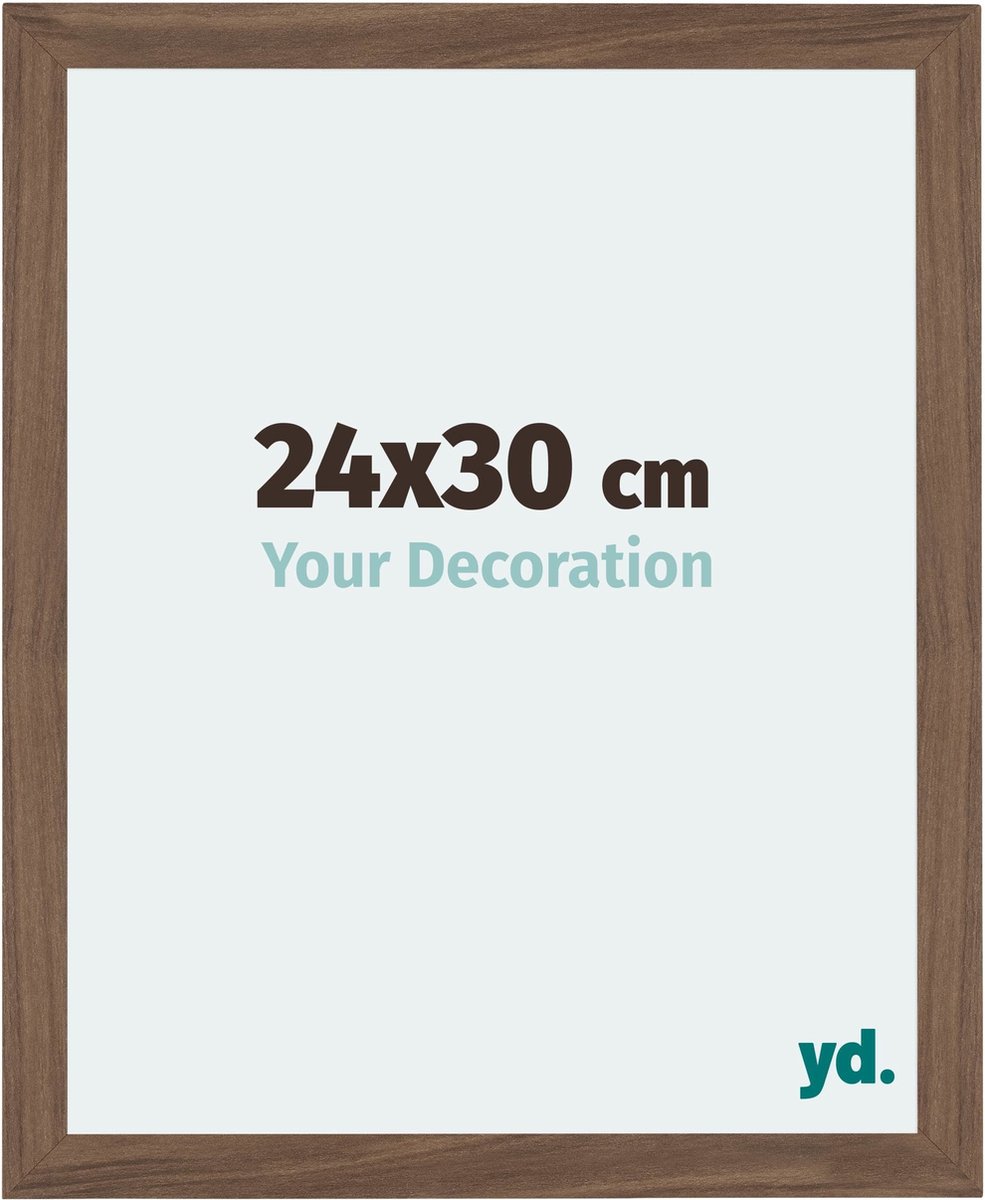 Your Decoration - Fotolijst 24x30 cm - MDF - Walnoot Donker - Mura