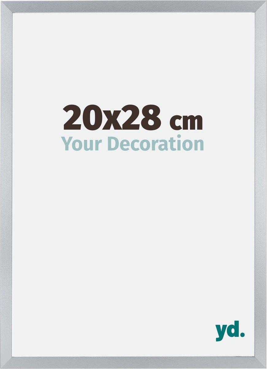 yd. Your Decoration - Fotolijst 20x28 cm - MDF - Zilver Glans - Catania