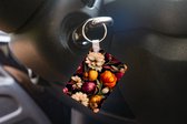Sleutelhanger - Bloemen - Planten - Kleuren - Wit - Uitdeelcadeautjes - Plastic