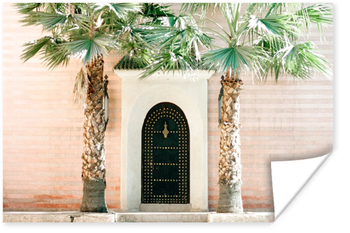 Deur - Marrakesh - Palmboom - Wit - Tropisch