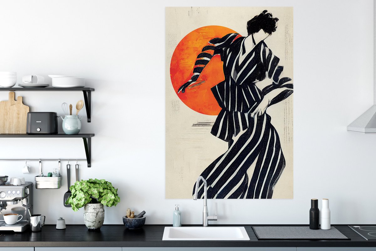 Vintage - Danser - Zon - Zwart - Wit
