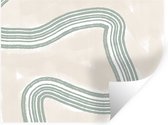 Muurstickers - Sticker Folie - Lijn - Abstract - Design - 160x120 cm - Plakfolie - Muurstickers Kinderkamer - Zelfklevend Behang XXL - Zelfklevend behangpapier - Stickerfolie