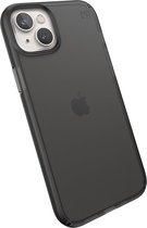 Speck Presidio Perfect Clear geschikt voor Mist geschikt voor Apple iPhone 14 Plus/15 Plus Obsidian - Zwart - with Microban