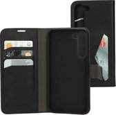 Mobiparts hoesje geschikt voor Samsung Galaxy S23 Plus - Wallet/Boekhoesje - Eco Leer - Magneet Sluiting - Opberg vakken - Zwart