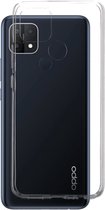 Mobiparts hoesje geschikt voor OPPO A15 - Zacht TPU - Schokabsorberend TPU - Grip Coating - Transparant