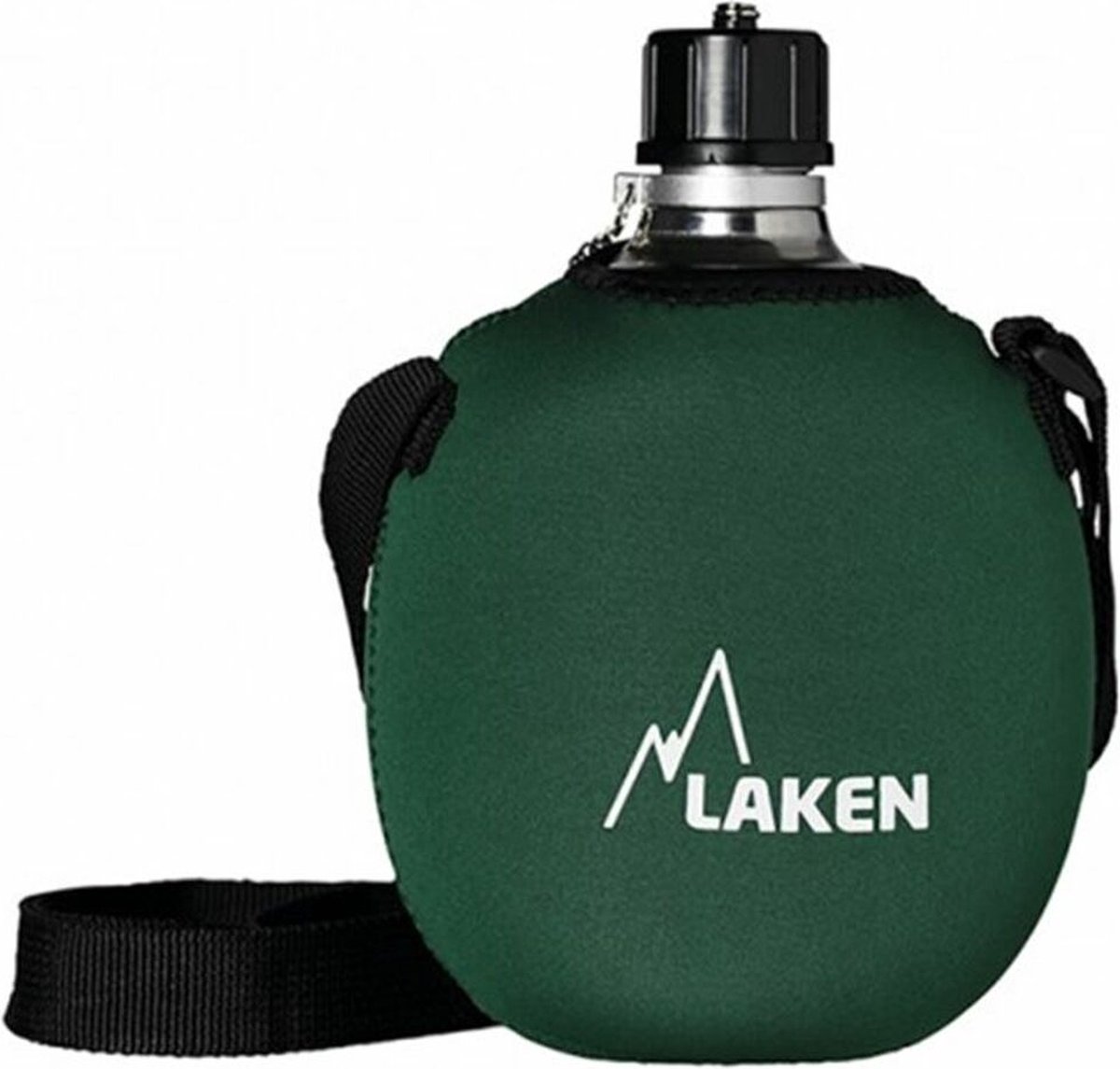 Aluminium veldfles, Cantimplora Alu, Laken, 1 liter, Groen Neporeen - PCR alu - Made in Spain