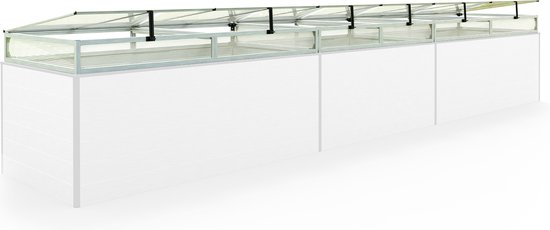 Relaxdays Koude Bak Aluminium - 100 X 50 cm - Koude Kas Steeksysteem
