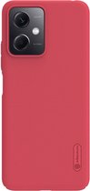 Nillkin Hoesje Geschikt voor Xiaomi Redmi Note 12 / Poco X5 5G - Nillkin Super Frosted Shield Case - Rood