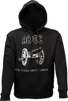 Pull à capuche AC/ DC pour ceux sur le point de Rock Zwart - Merchandise officielle