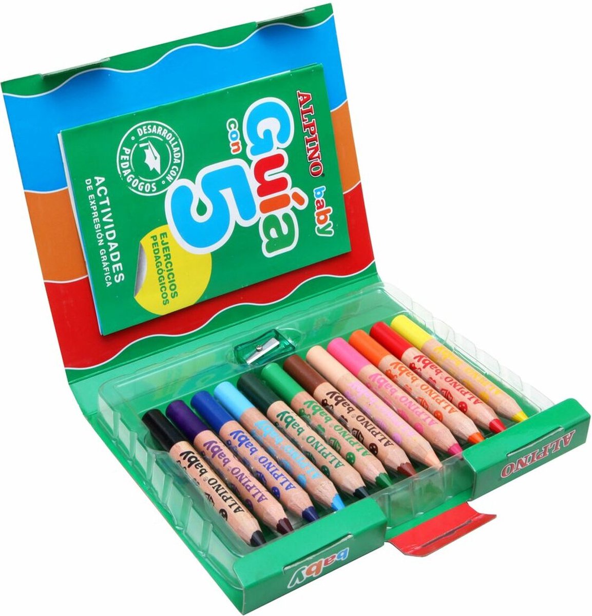 Alpino Boîte de 12 crayons de couleur Alpino Bébé