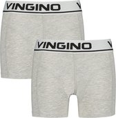 Vingino - Boxershort 2-Pack Grey Melee - Maat: 98-104