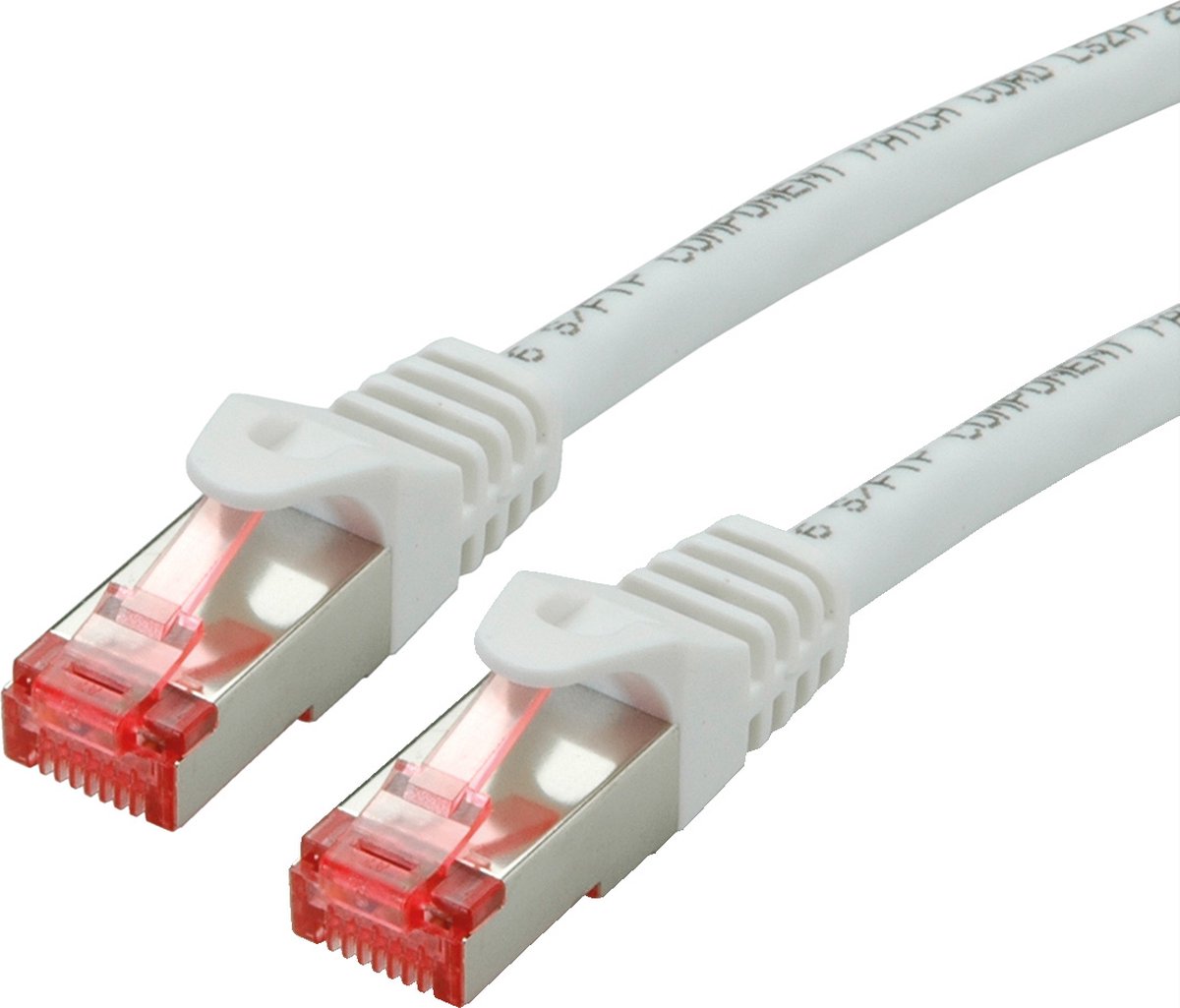 ROLINE patchkabel Cat.6 S/FTP (PiMF), componentniveau, LSOH, wit, 3 m