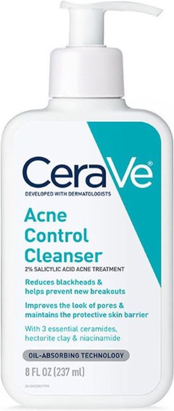 CeraVe Mee-eterverwijderaar gezichtsreinige - met 2% salicylzuur en...