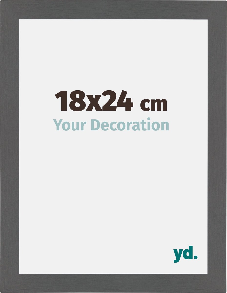 yd. Your Decoration - Fotolijst 18x24 cm - MDF - Antraciet - Mura