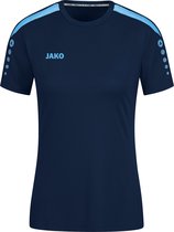 JAKO Shirt Power Korte Mouw Dames Marine-Blauw Maat 38