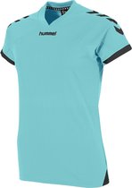 Hummel Fyn Shirt Korte Mouw Dames - Munt / Zwart | Maat: S