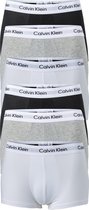 Actie 6-pack: Calvin Klein low rise trunks - lage heren boxers kort - zwart - grijs en wit - Maat: S