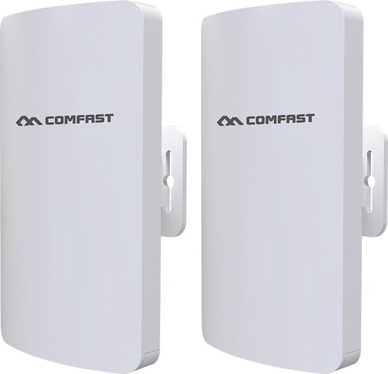 Comfast CF-E113A 2Pcs 3Km Outdoor Mini Cpe Bridge Wifi Repeater 5Ghz 300Mbps Wireless Router Wifi Extender nano Station Antenne 1 jaar garantee