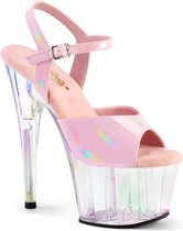 Pleaser - ADORE-709HT Sandaal met enkelband, Paaldans schoenen - US 7 - 37 Shoes - Roze