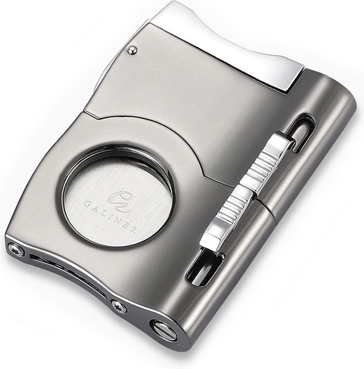Briquet à Cigare Galiner Rechargeable Métal Classique - Avec Coupe-cigare - Neuf