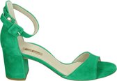 Paul Green 7469 - Sandalen met hakDames Sandalen - Kleur: Groen - Maat: 37.5