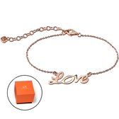 Reitsman Roségouden 925 Zilveren 'Love'-Armband: Een Perfect Cadeau vol Liefde