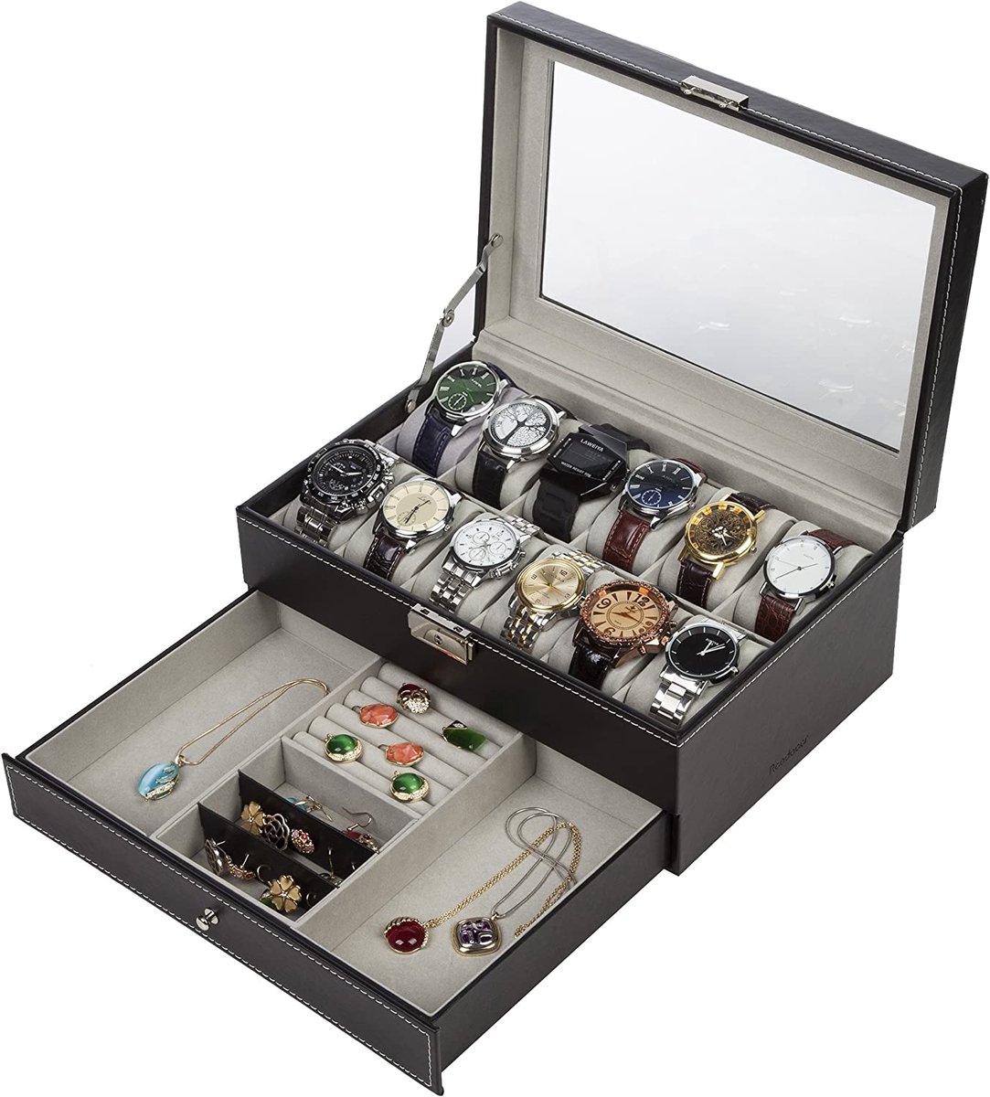 Horlogedoos \ horloge opbergbox | kijkdoos | horlogedoos | Horlogekist - watch box jewelry box