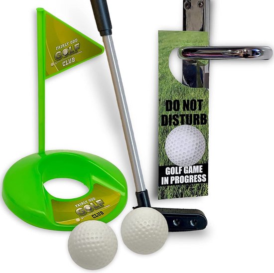 Golfmat - Putting Mat - Golfset - Wc Golfset - Mini Golfset - 6-Delig - Golfclubs - Golfballen — afbeelding 4