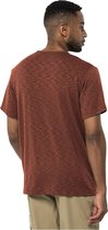 Jack Wolfskin Travel T Men - Chemise Outdoor - Homme - Barn Red - Taille L