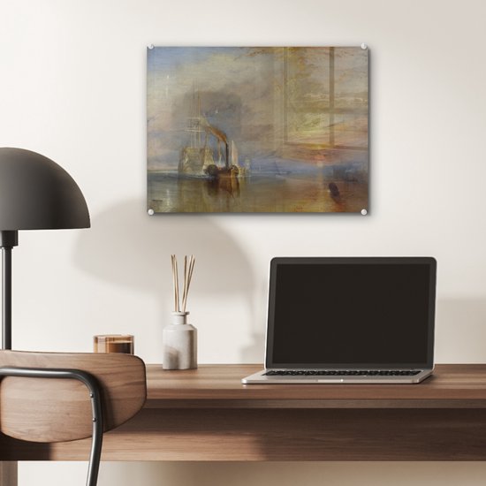 Peinture sur Verre - The Fighting Temeraire - Peinture de Joseph Mallard William Turner - 40x30 cm - Peintures sur Verre Peintures - Photo sur Glas