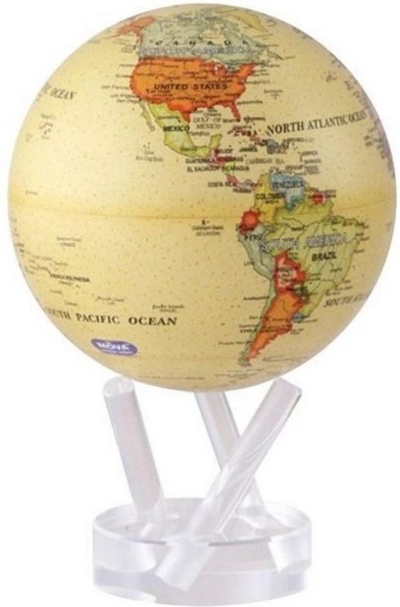 Mova wereldbol op zonne energie Ø 15 cm - Antiek beige (ATE)